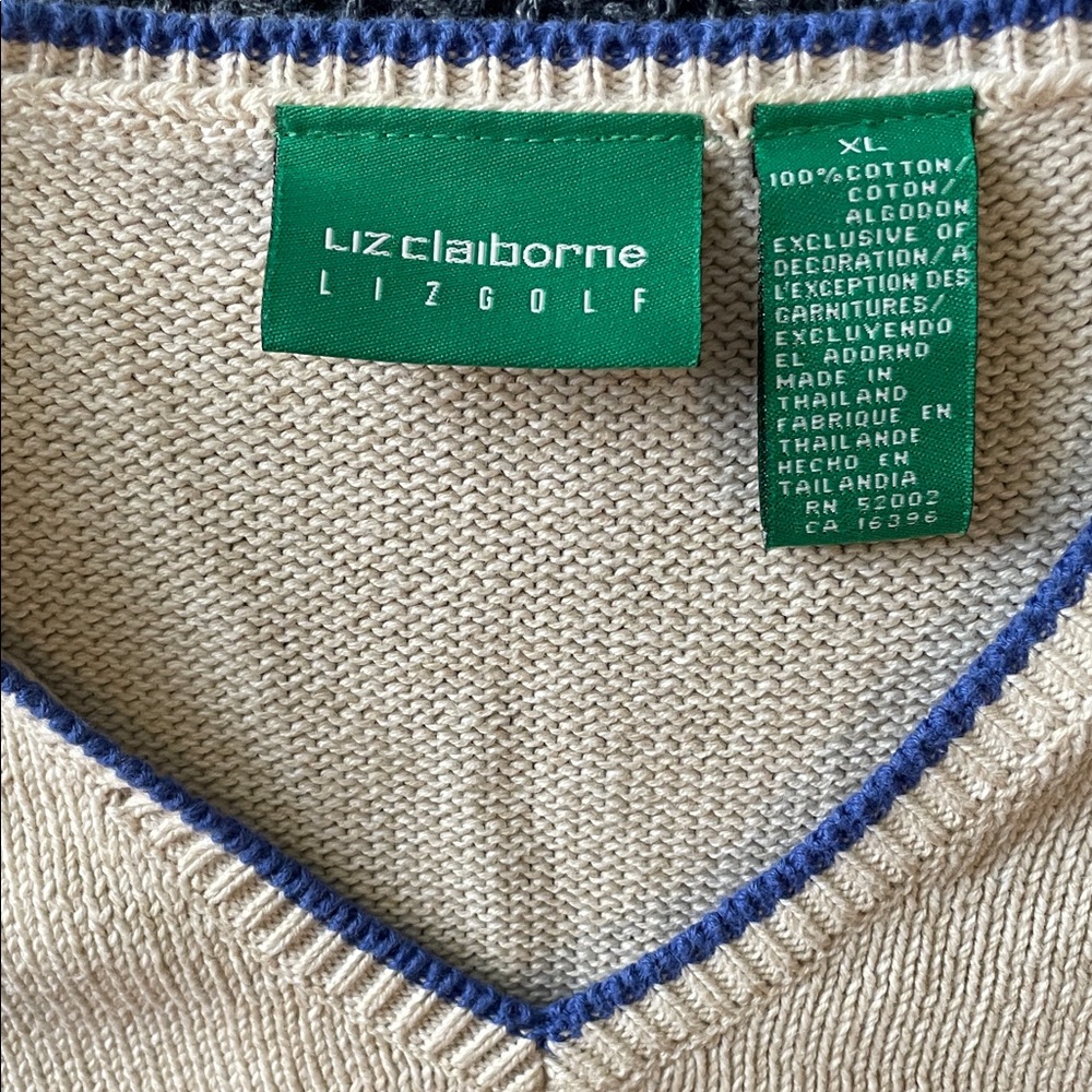 NikeGolf Tour Performance DRI-FIT plaid pants 14 and Liz sweater Xl - Picture 2 of 6